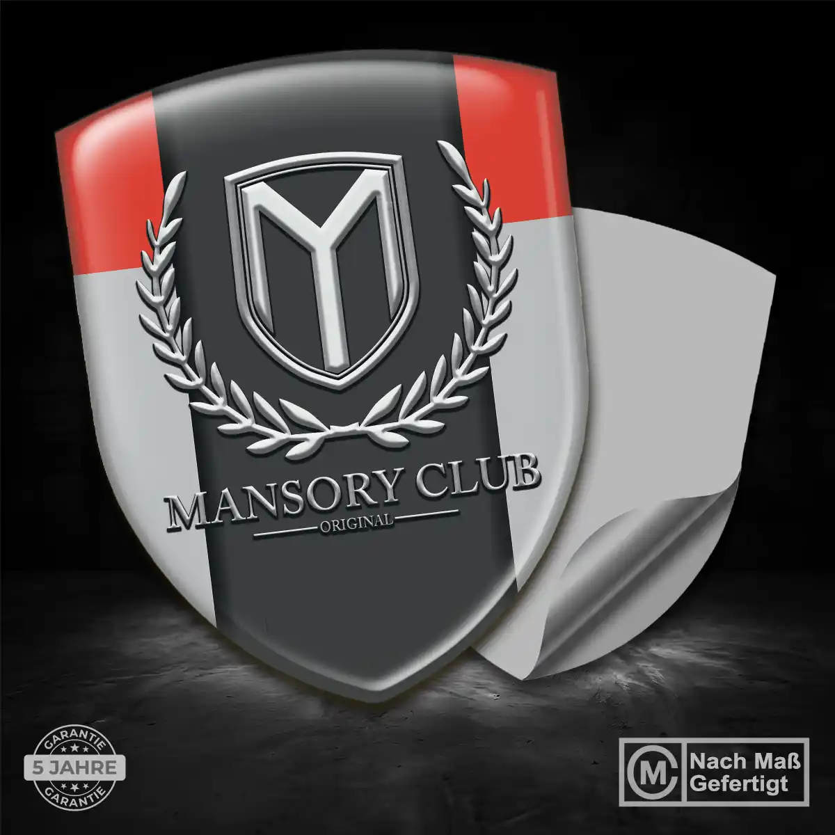 Mansory 3D Gel Aufkleber Emblem Auto Markenedition
