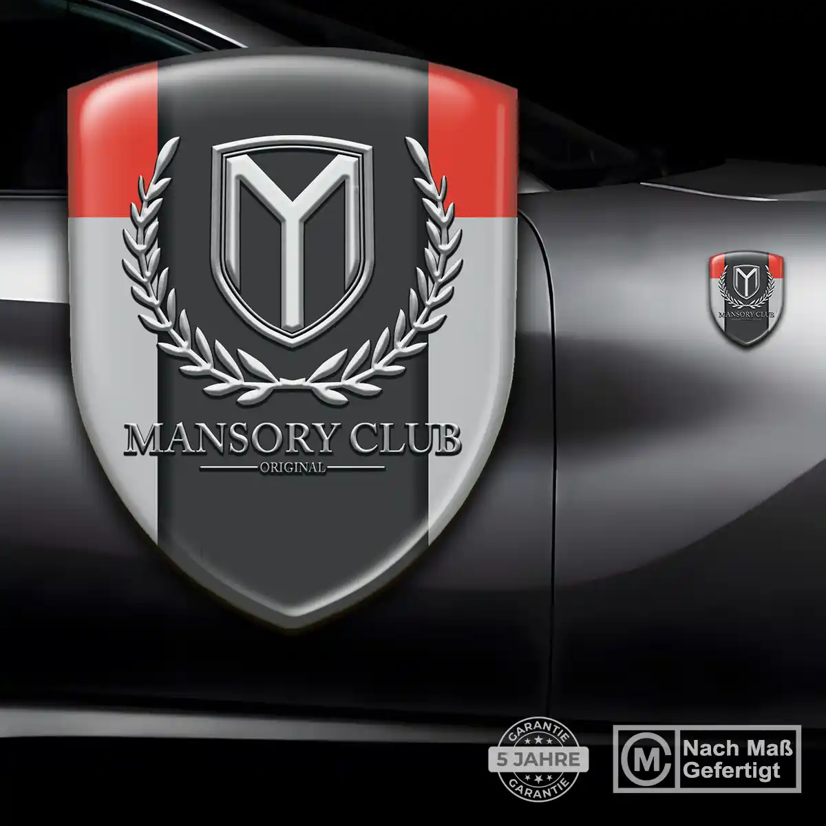 Mansory 3D Gel Aufkleber Emblem Auto Markenedition
