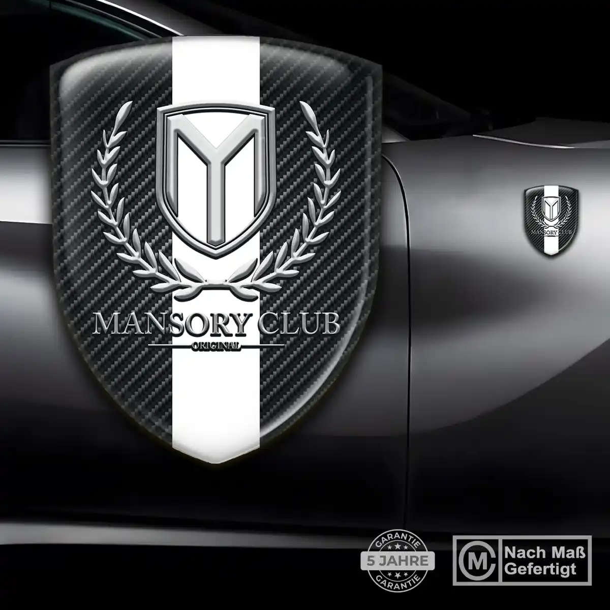 Mansory 3D Gel Aufkleber Emblem Auto Premium-Edition