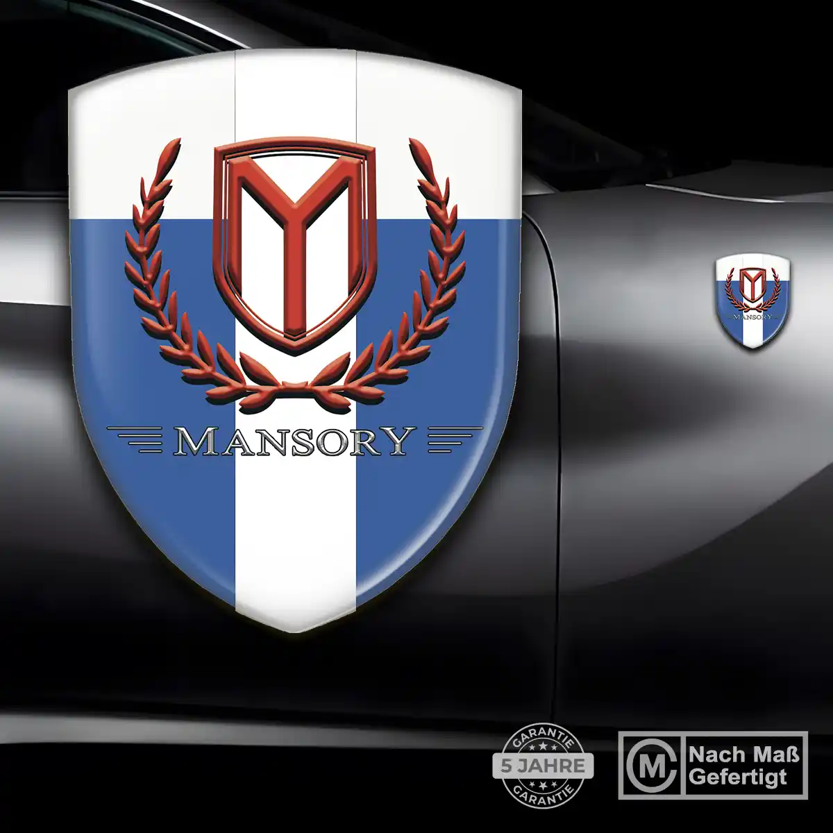 Mansory 3D Gel Aufkleber Emblem Auto Tuningfahrzeug