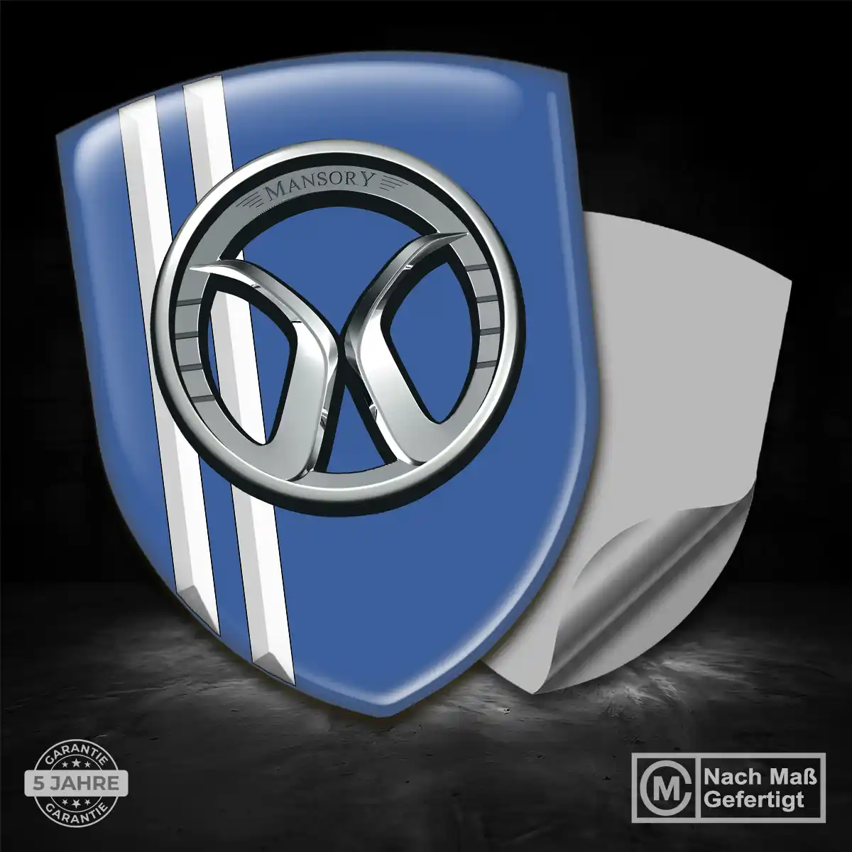 Mansory 3D Gel Aufkleber Emblem Elegantes Design
