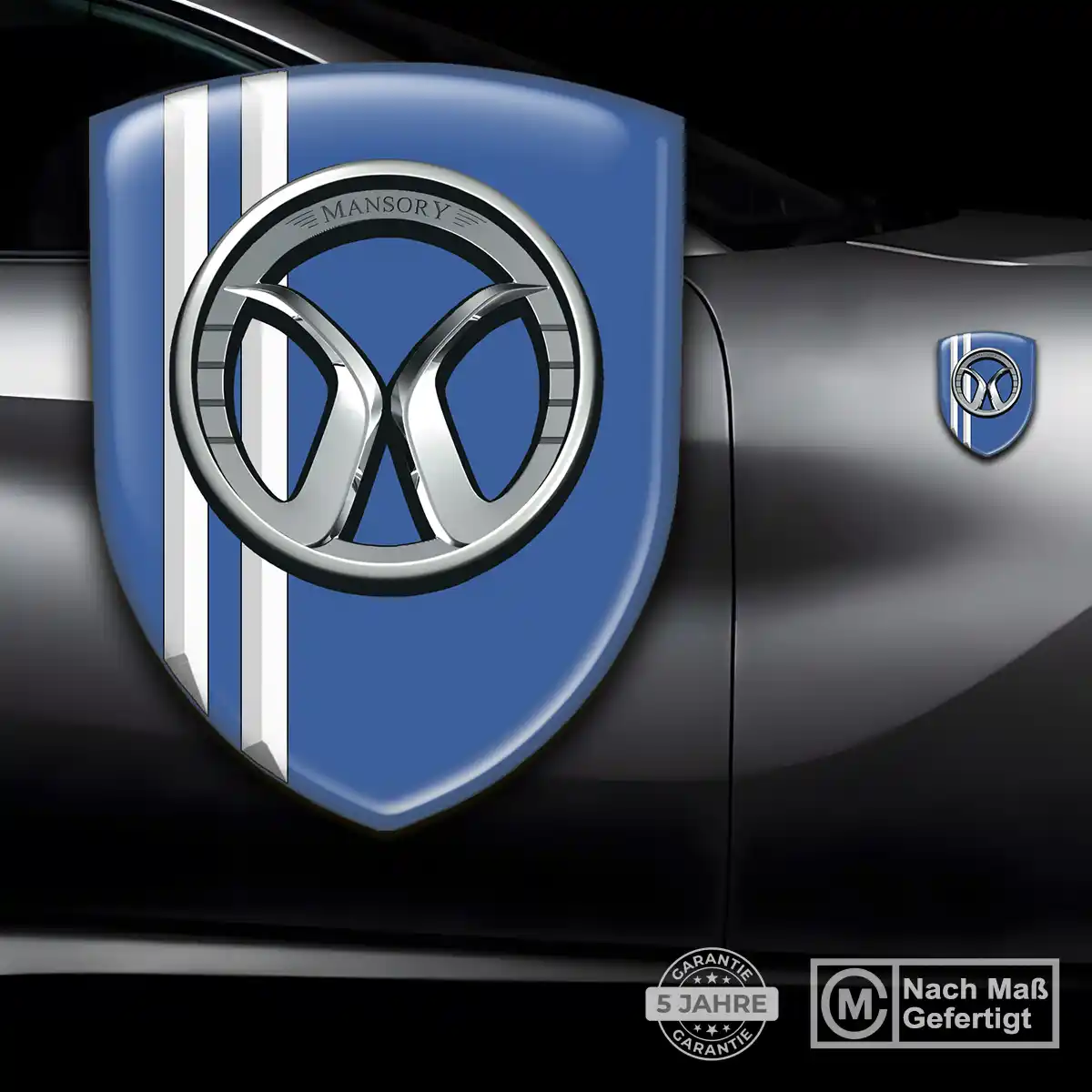 Mansory 3D Gel Aufkleber Emblem Elegantes Design