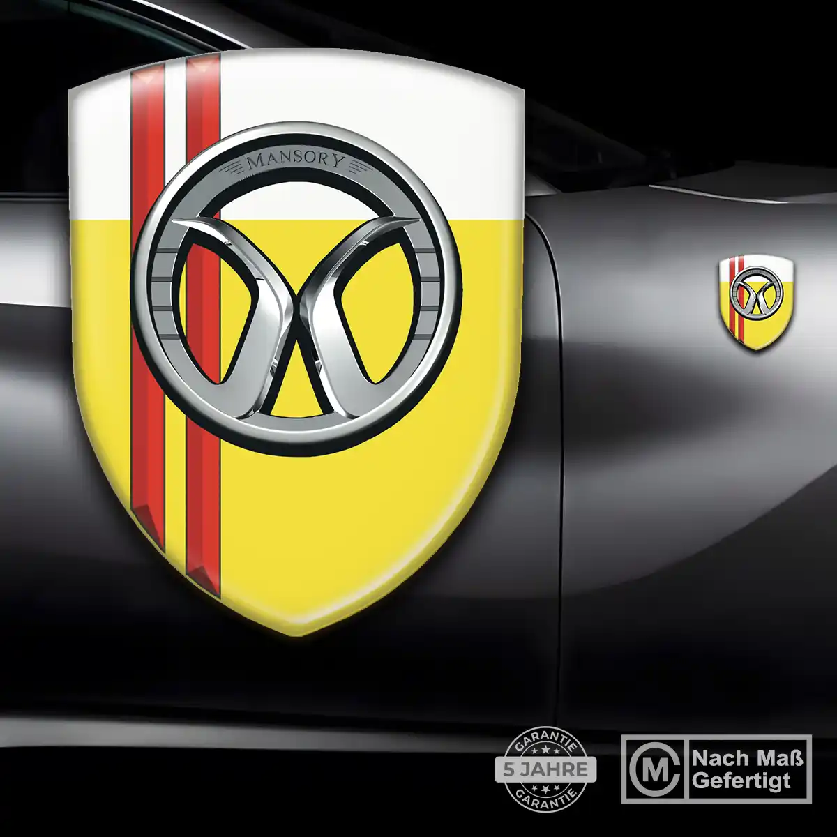 Mansory 3D Gel Aufkleber Emblem Hochwertiges Harz