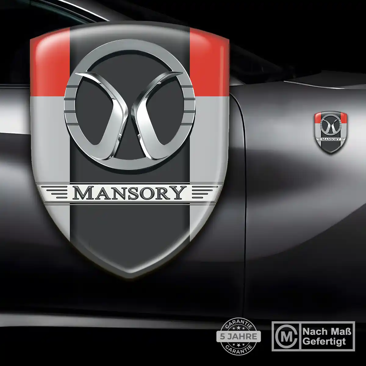 Mansory 3D Gel Aufkleber Emblem Hohe Qualität