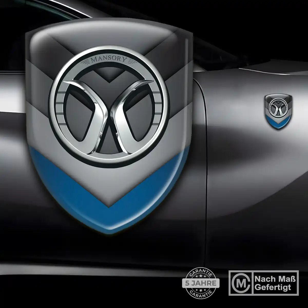 Mansory 3D Gel Aufkleber Emblem Interieurdesign