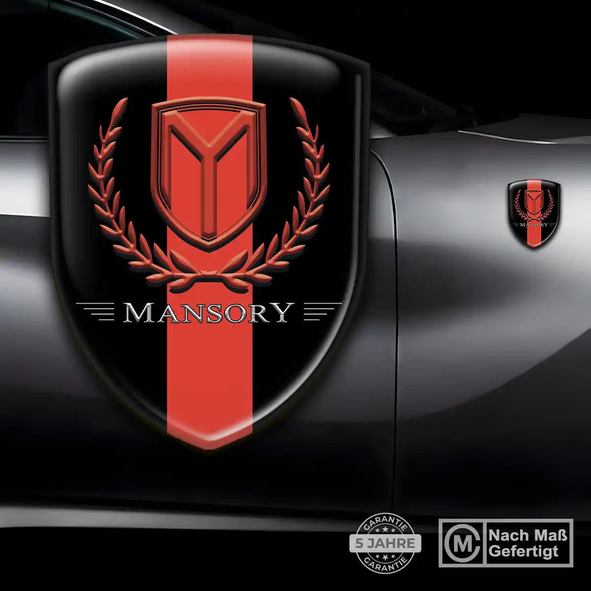 Mansory 3D Gel Aufkleber Emblem Premium-Edition