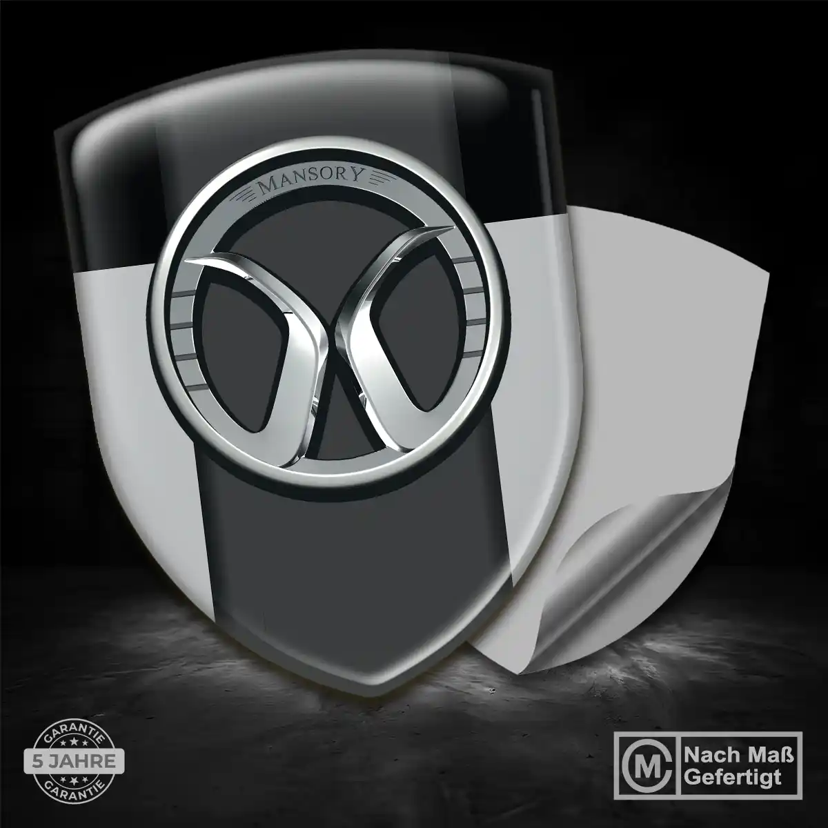 Mansory 3D Gel Aufkleber Emblem Premiumqualität