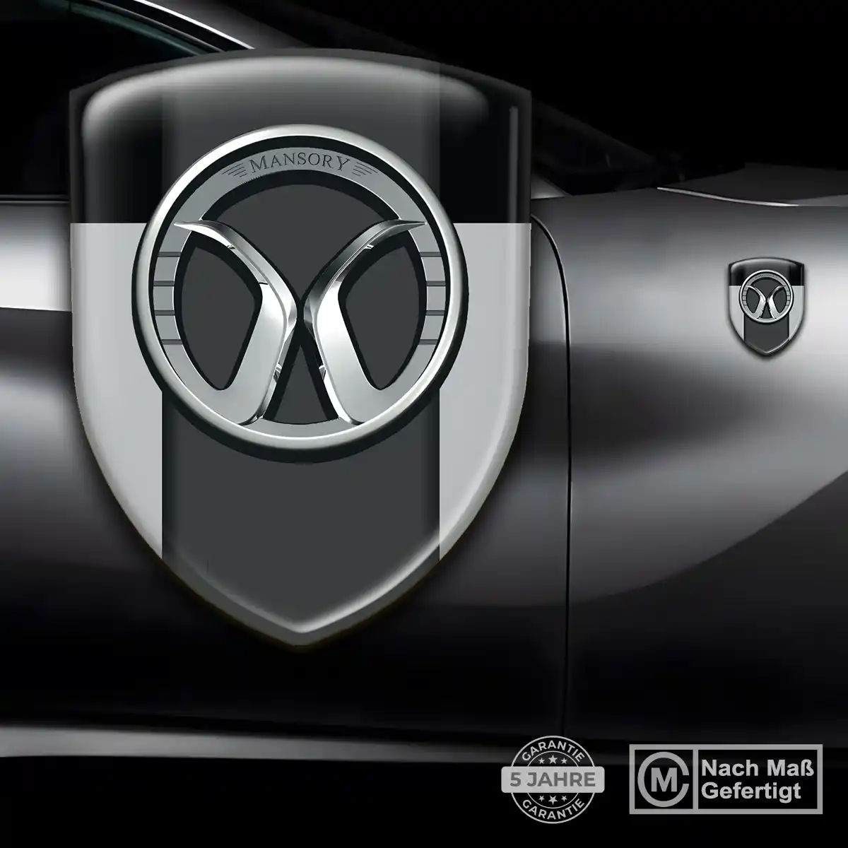 Mansory 3D Gel Aufkleber Emblem Premiumqualität