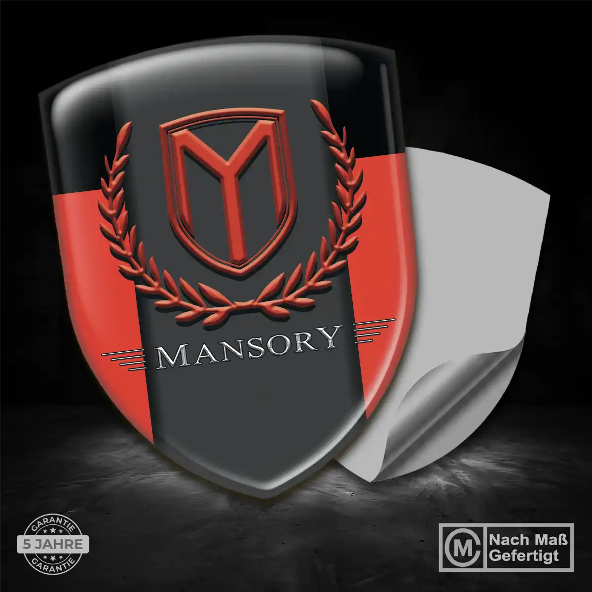 Mansory 3D Gel Aufkleber Embleme Auto Hochwertiges Harz