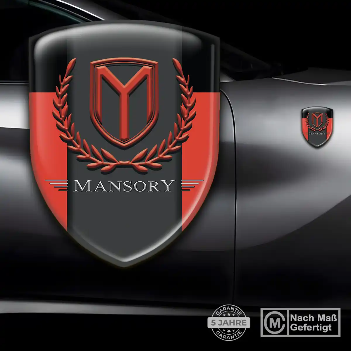 Mansory 3D Gel Aufkleber Embleme Auto Hochwertiges Harz