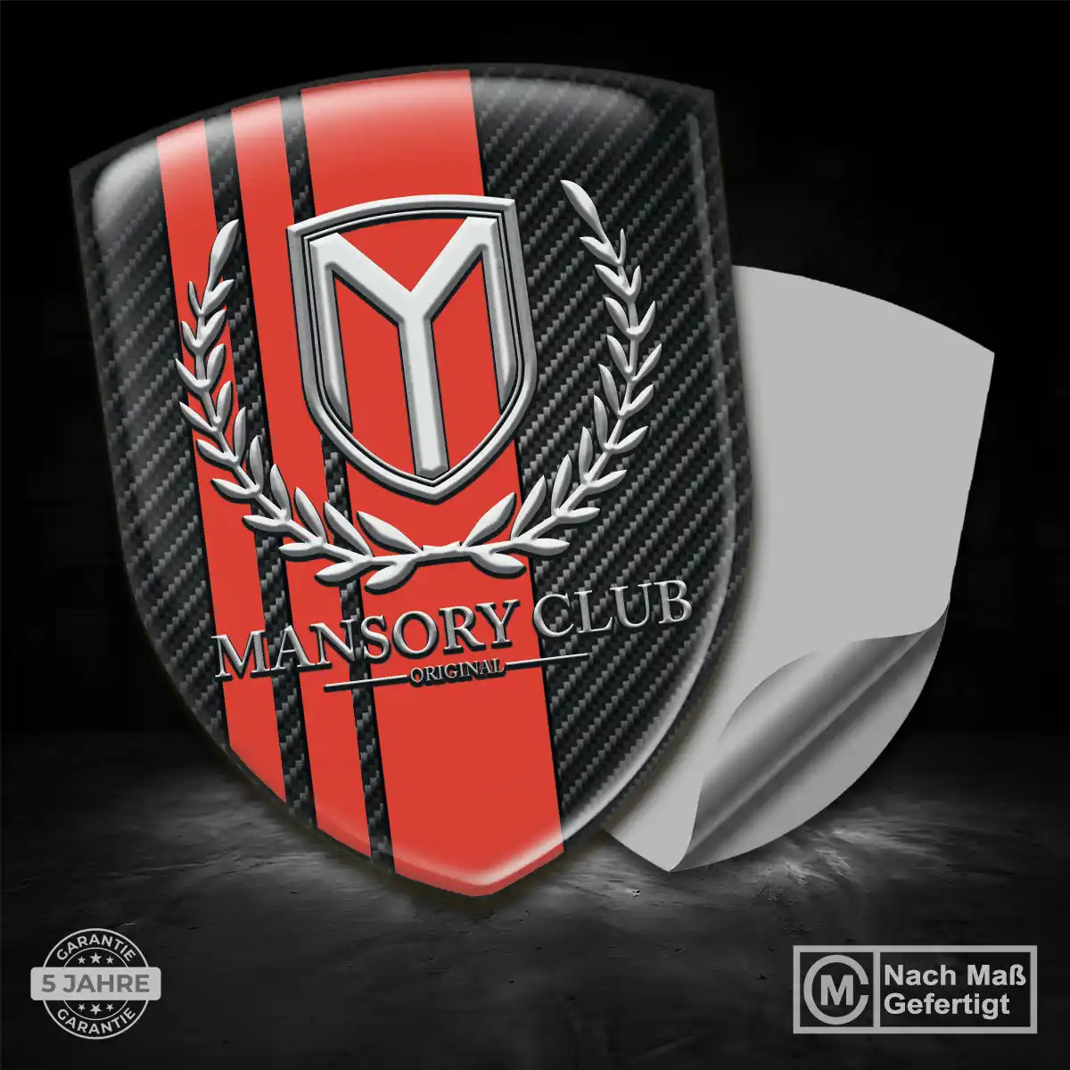 Mansory 3D Gel Aufkleber Embleme Auto Premium-Edition