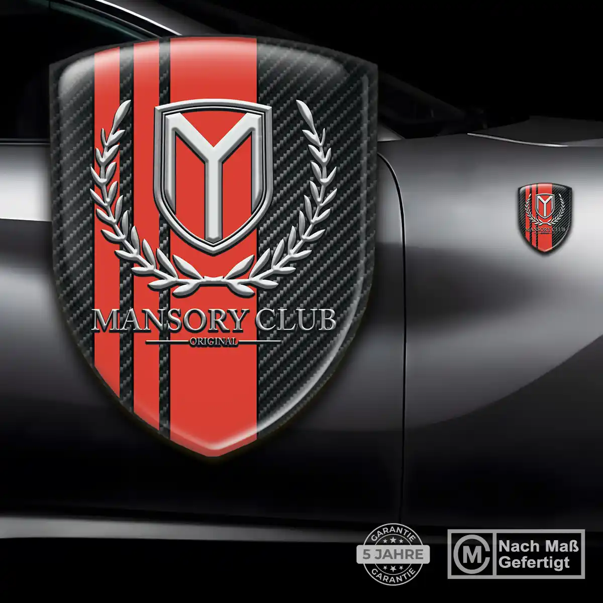 Mansory 3D Gel Aufkleber Embleme Auto Premium-Edition