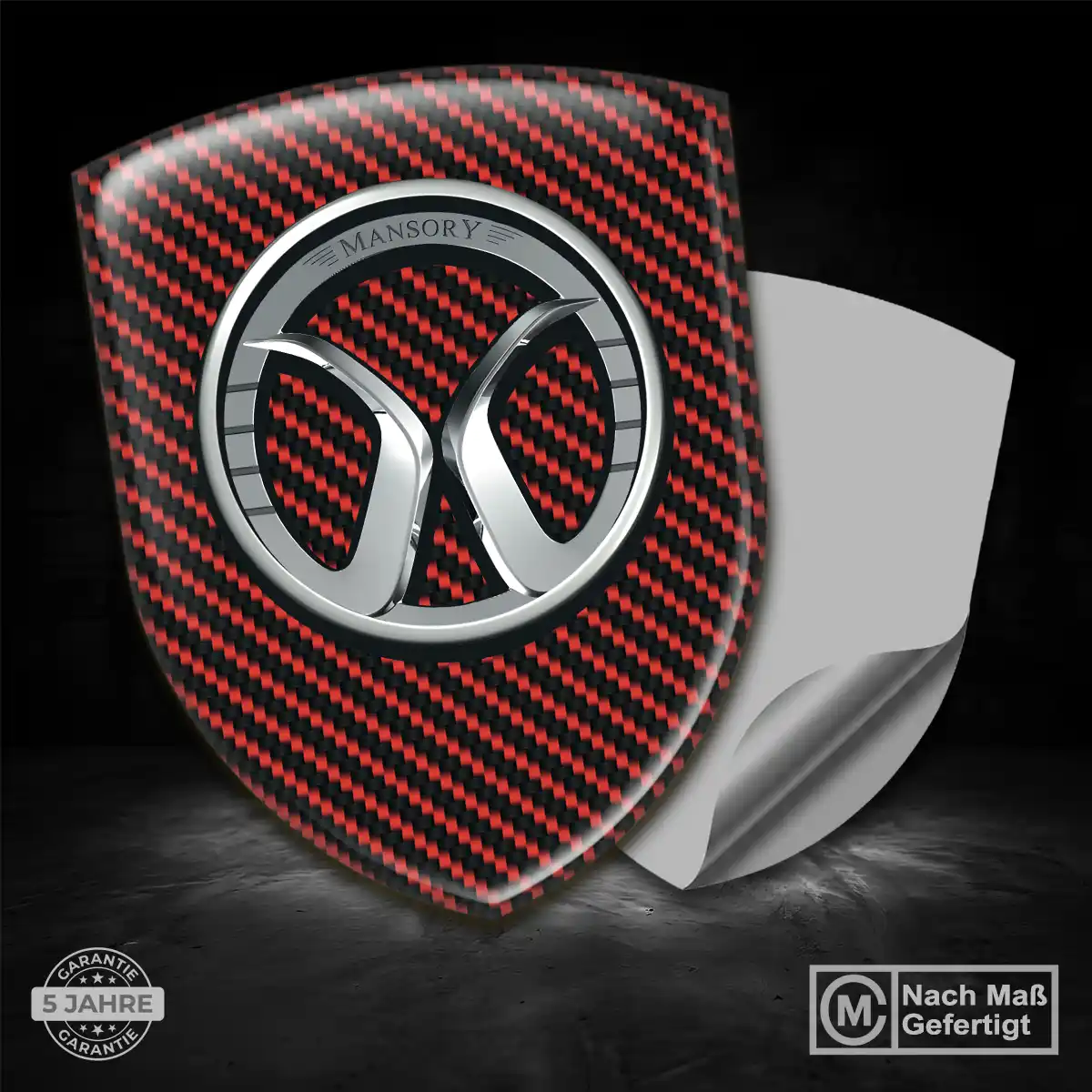 Mansory 3D Gel Aufkleber Embleme Auto Premiumqualität