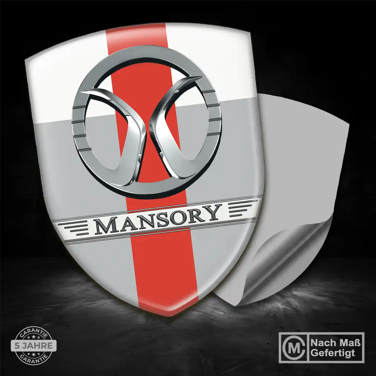 Mansory 3D Gel Aufkleber Embleme Elegantes Design