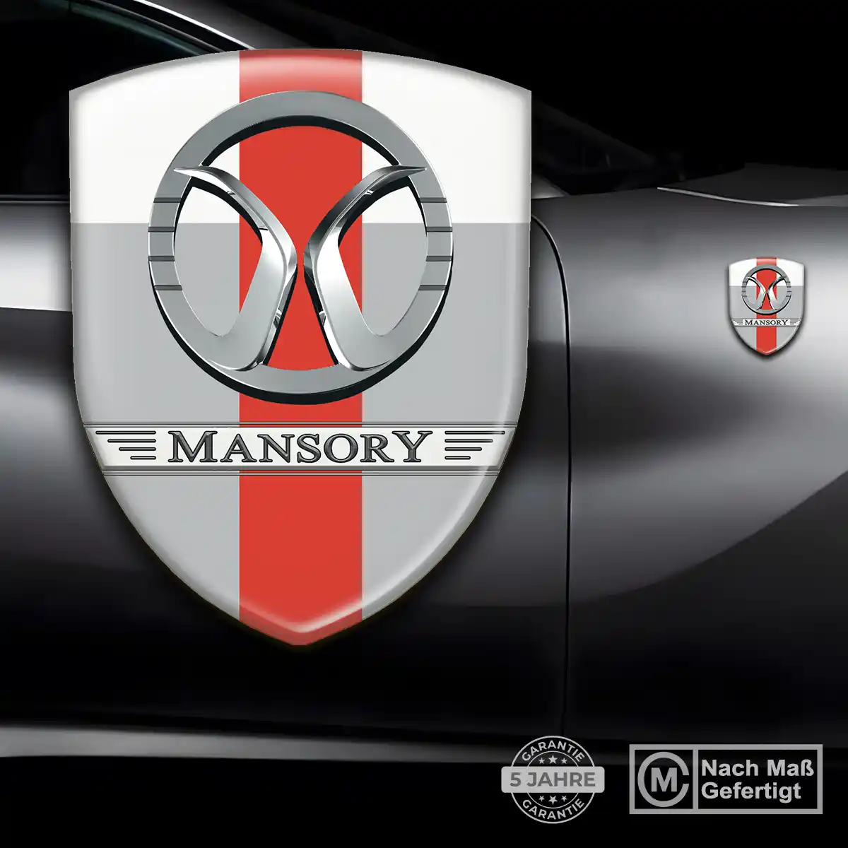 Mansory 3D Gel Aufkleber Embleme Elegantes Design