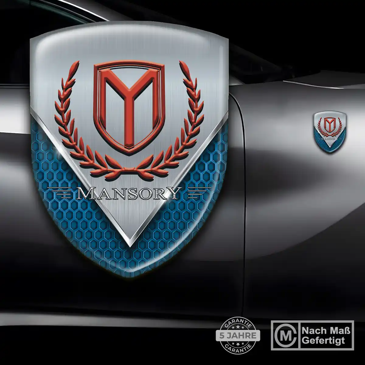 Mansory 3D Gel Aufkleber Embleme Hohe Qualität