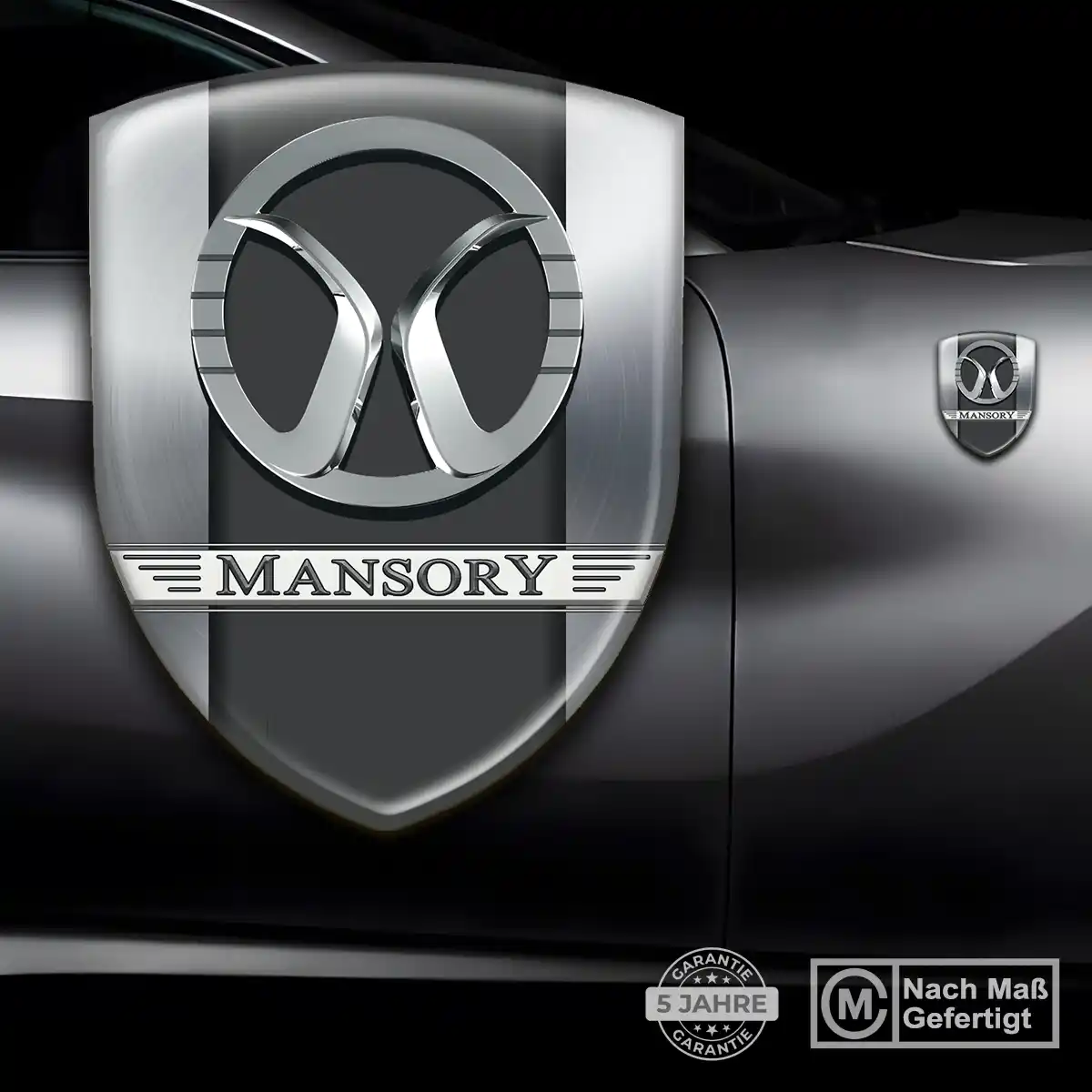Mansory 3D Gel Aufkleber Embleme Markenedition