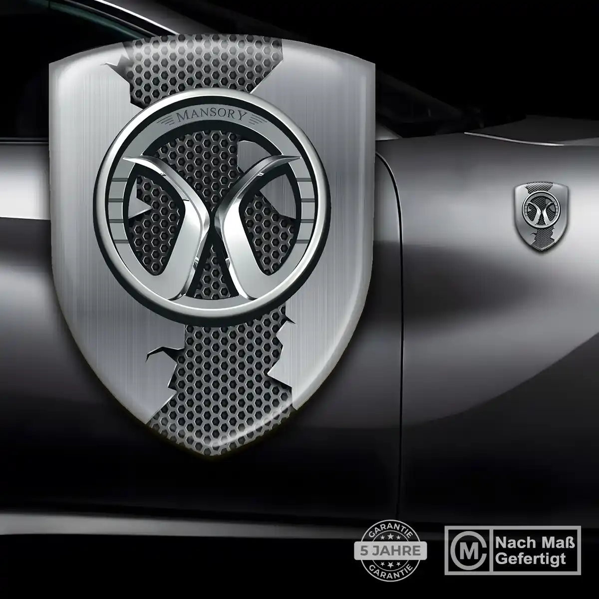 Mansory 3D Gel Aufkleber Embleme Premium-Edition