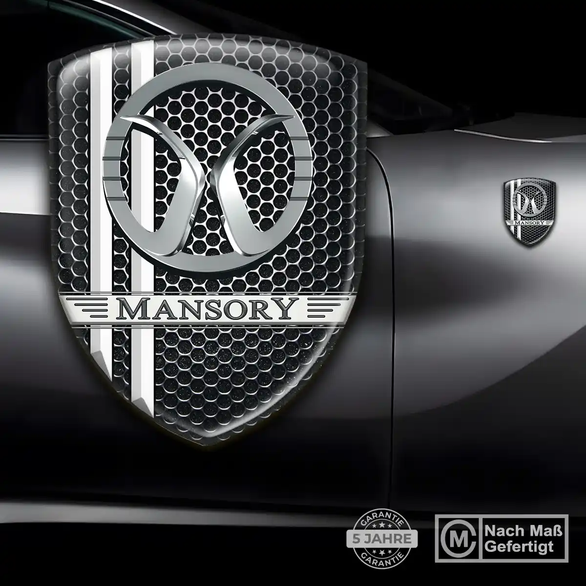 Mansory 3D Gel Aufkleber Embleme Premiumqualität
