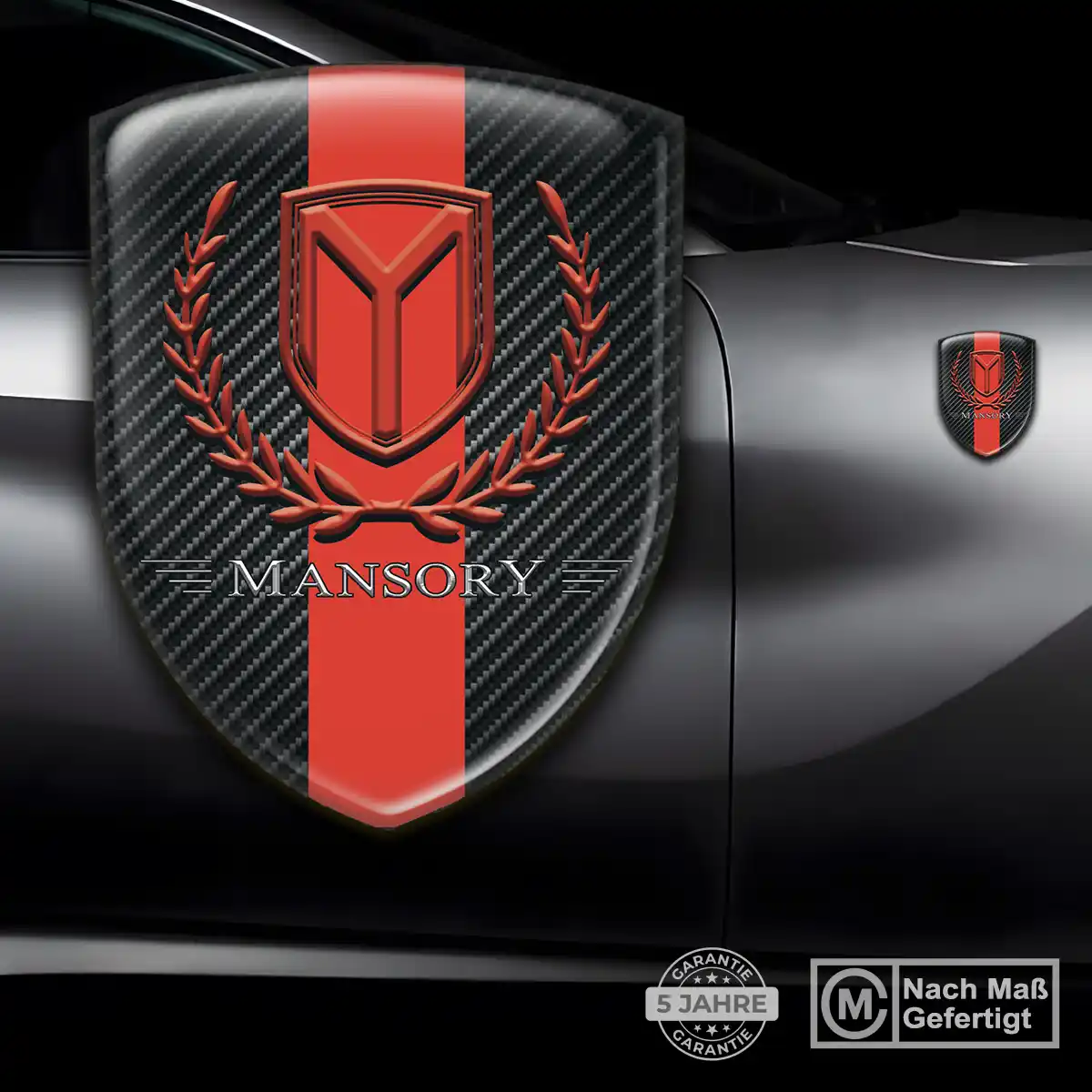Mansory 3D Gel Aufkleber Silikon Auto Exterieurdesign