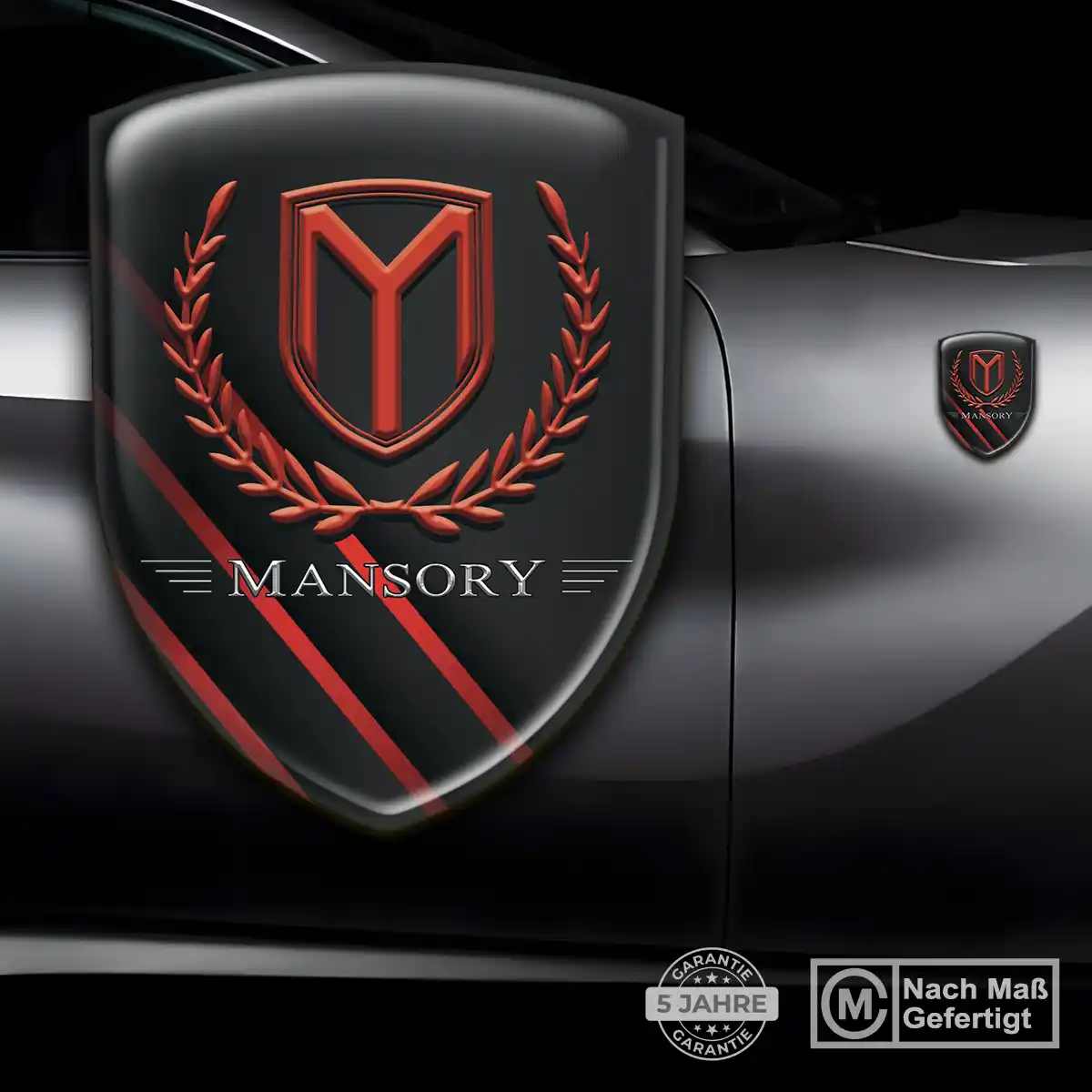Mansory 3D Gel Aufkleber Silikon Markenedition