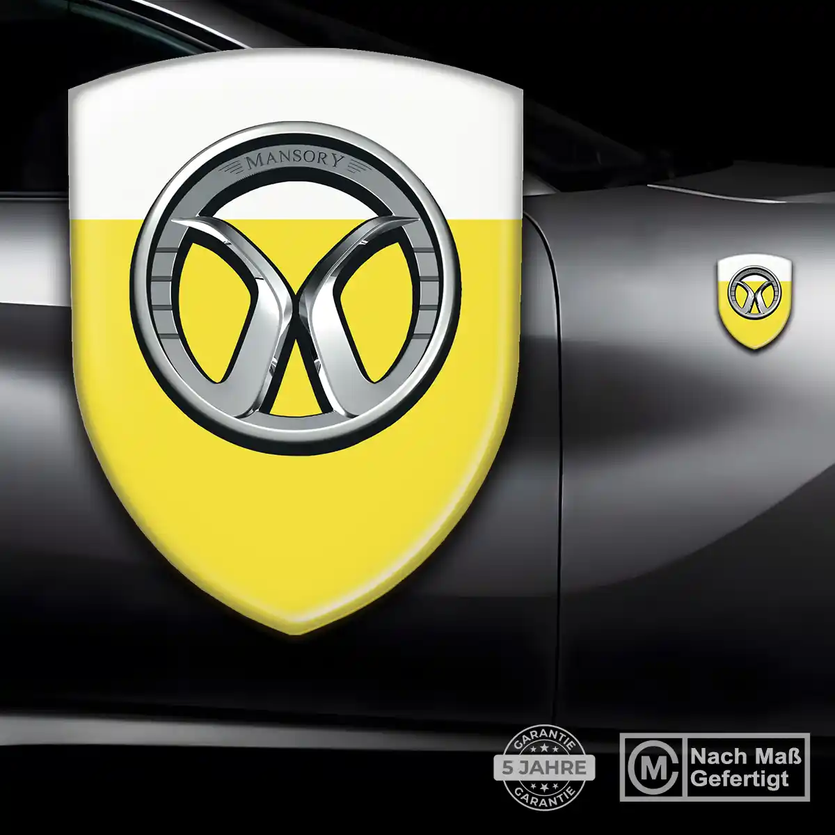 Mansory 3D Gel Aufkleber Wappen Auto Elegantes Design