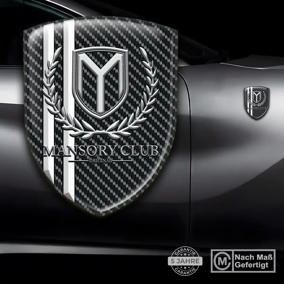 Mansory 3D Gel Aufkleber Wappen Auto Exterieurdesign