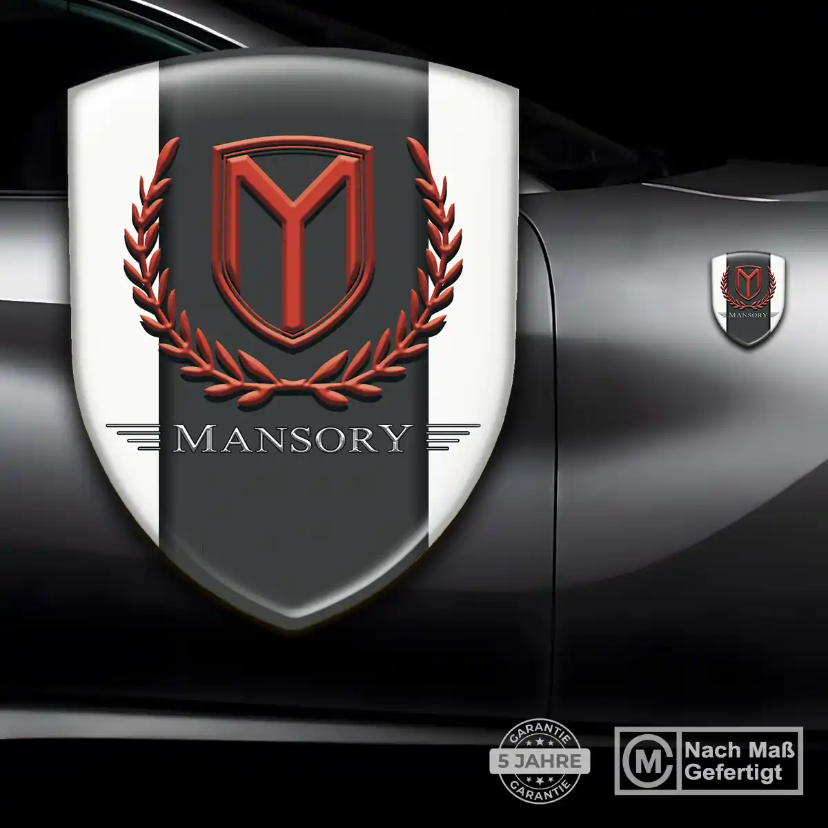 Mansory 3D Gel Aufkleber Wappen Auto Limitierte Auflage