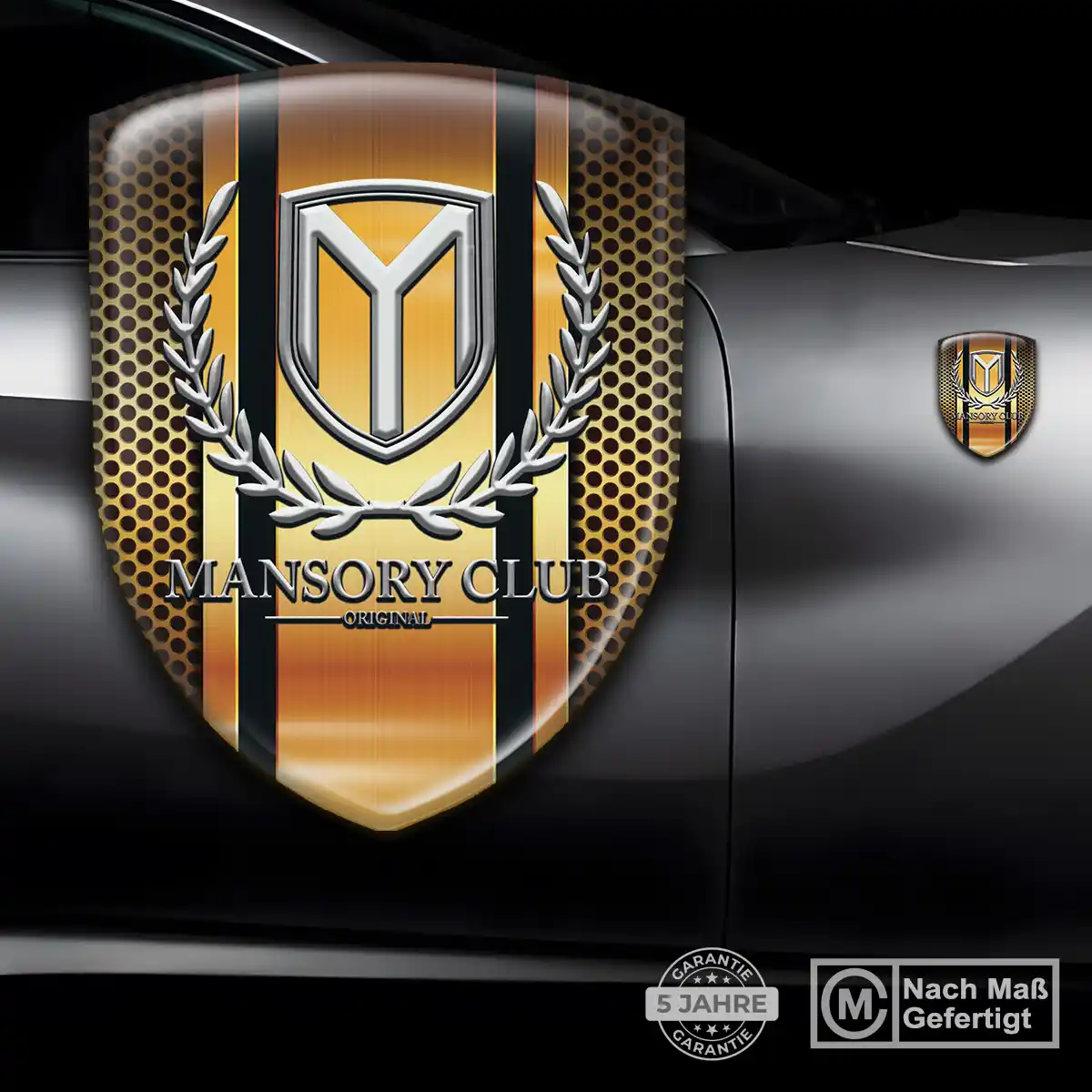 Mansory 3D Gel Aufkleber Wappen Auto Luxus-Edition