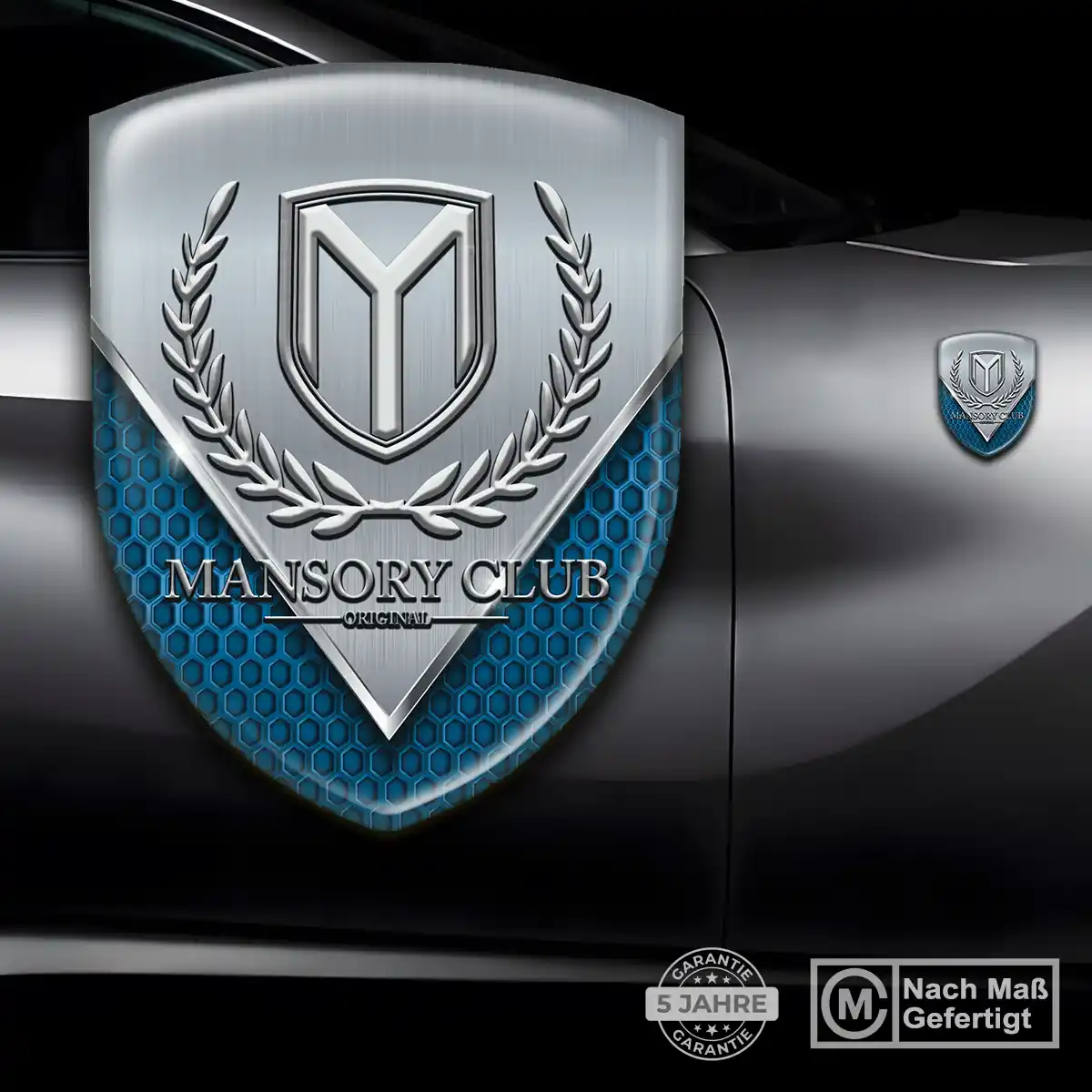 Mansory 3D Gel Aufkleber Wappen Auto Markenedition