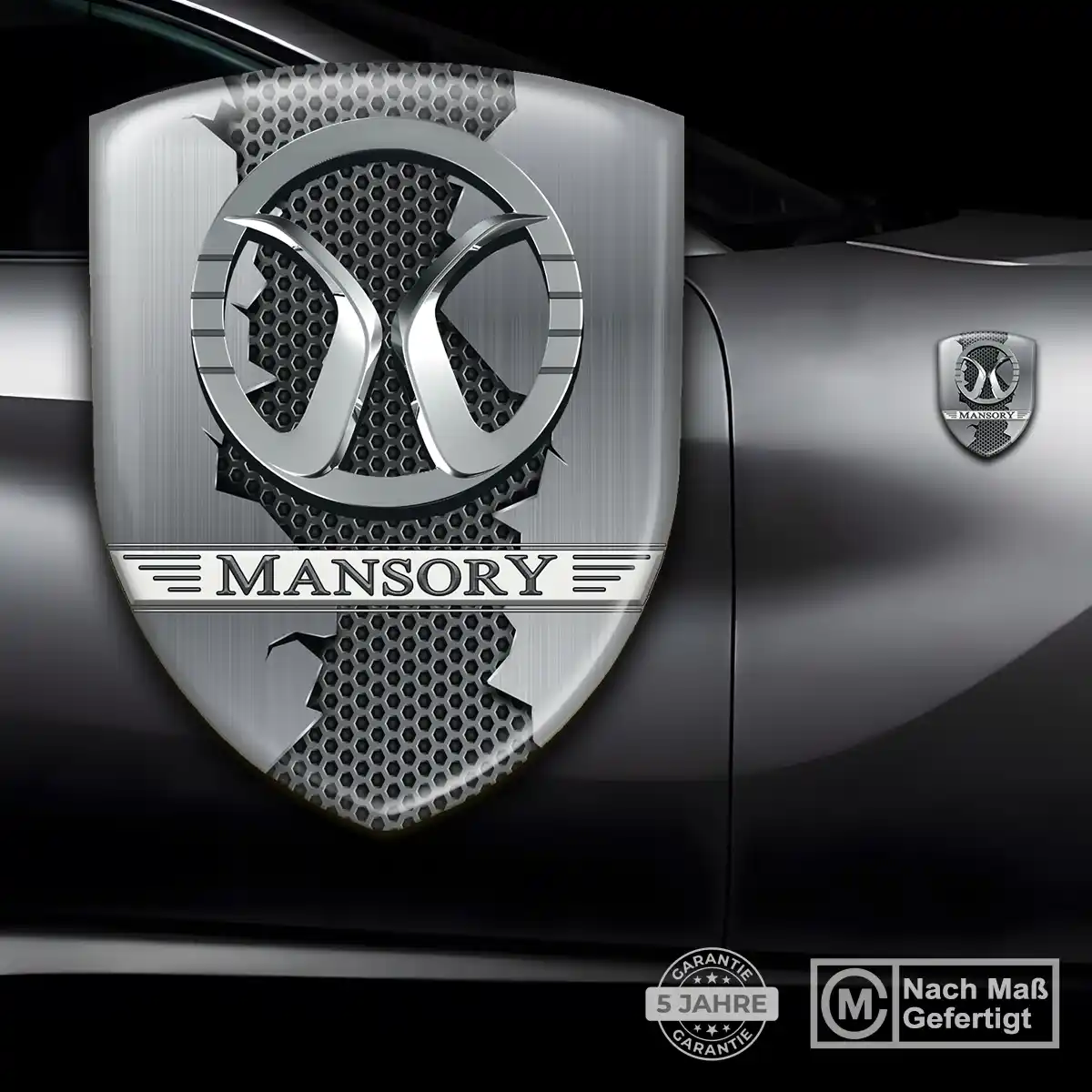 Mansory 3D Gel Aufkleber Wappen Auto Premiumqualität