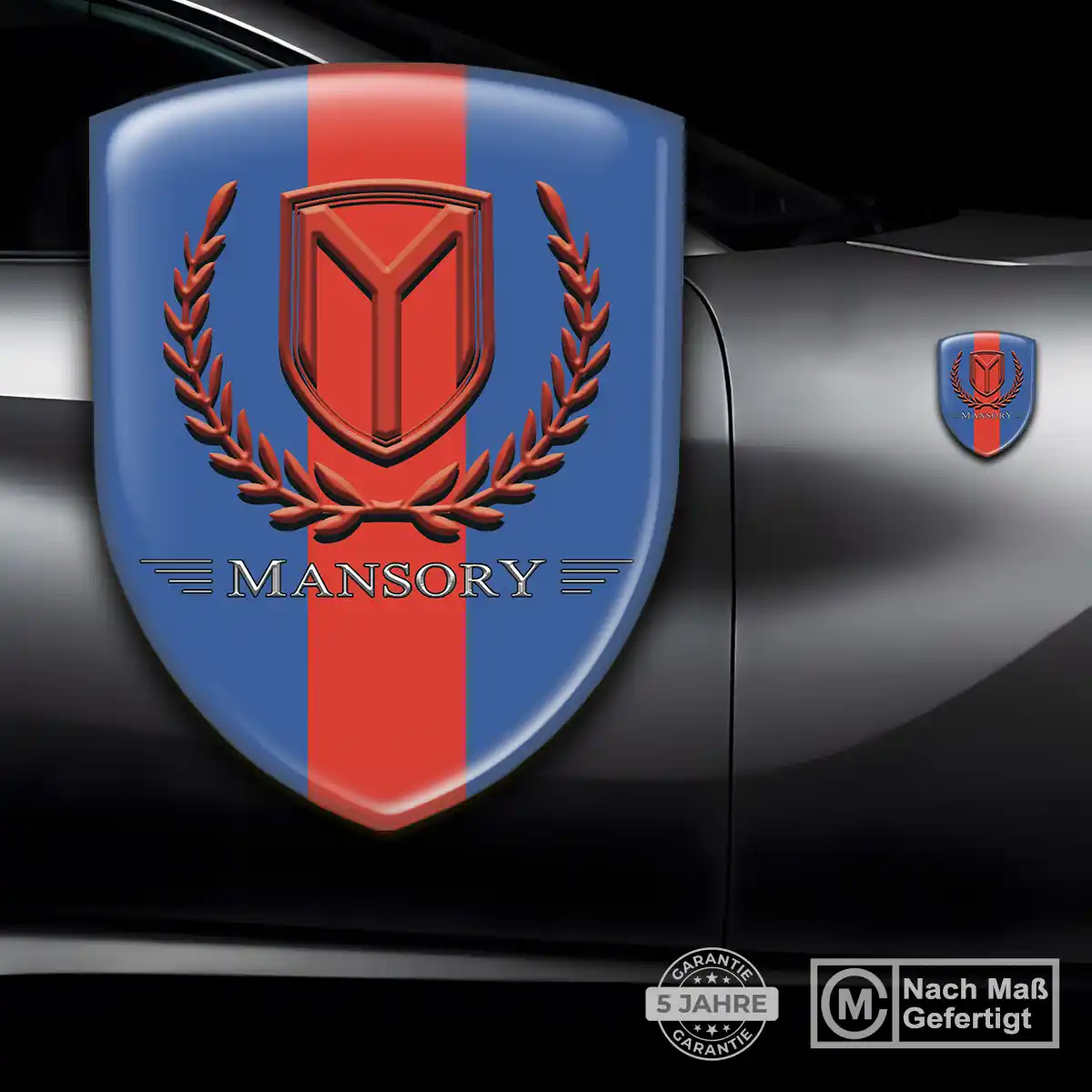 Mansory 3D Gel Aufkleber Wappen Edles Design