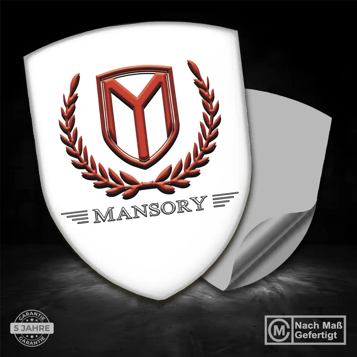 Mansory 3D Gel Aufkleber Wappen Elegantes Design