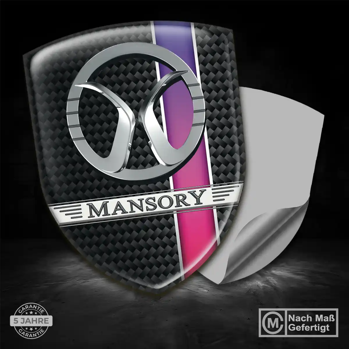 Mansory 3D Gel Aufkleber Wappen Exterieurdesign