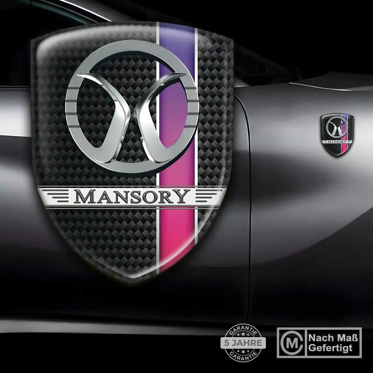 Mansory 3D Gel Aufkleber Wappen Exterieurdesign