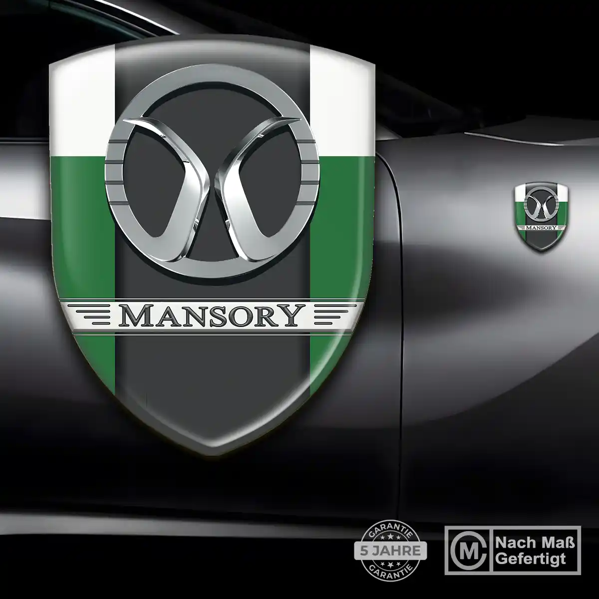 Mansory 3D Gel Aufkleber Wappen Hochwertiges Harz