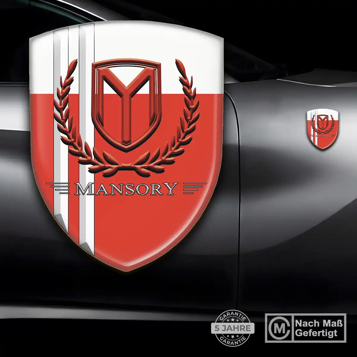 Mansory 3D Gel Aufkleber Wappen Hohe Qualität