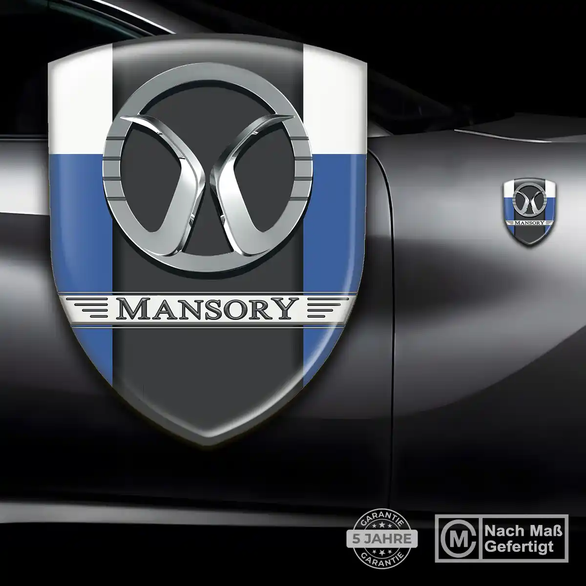Mansory 3D Gel Aufkleber Wappen Limitierte Auflage