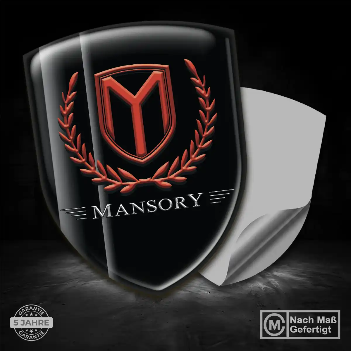 Mansory 3D Gel Aufkleber Wappen Luxus-Edition