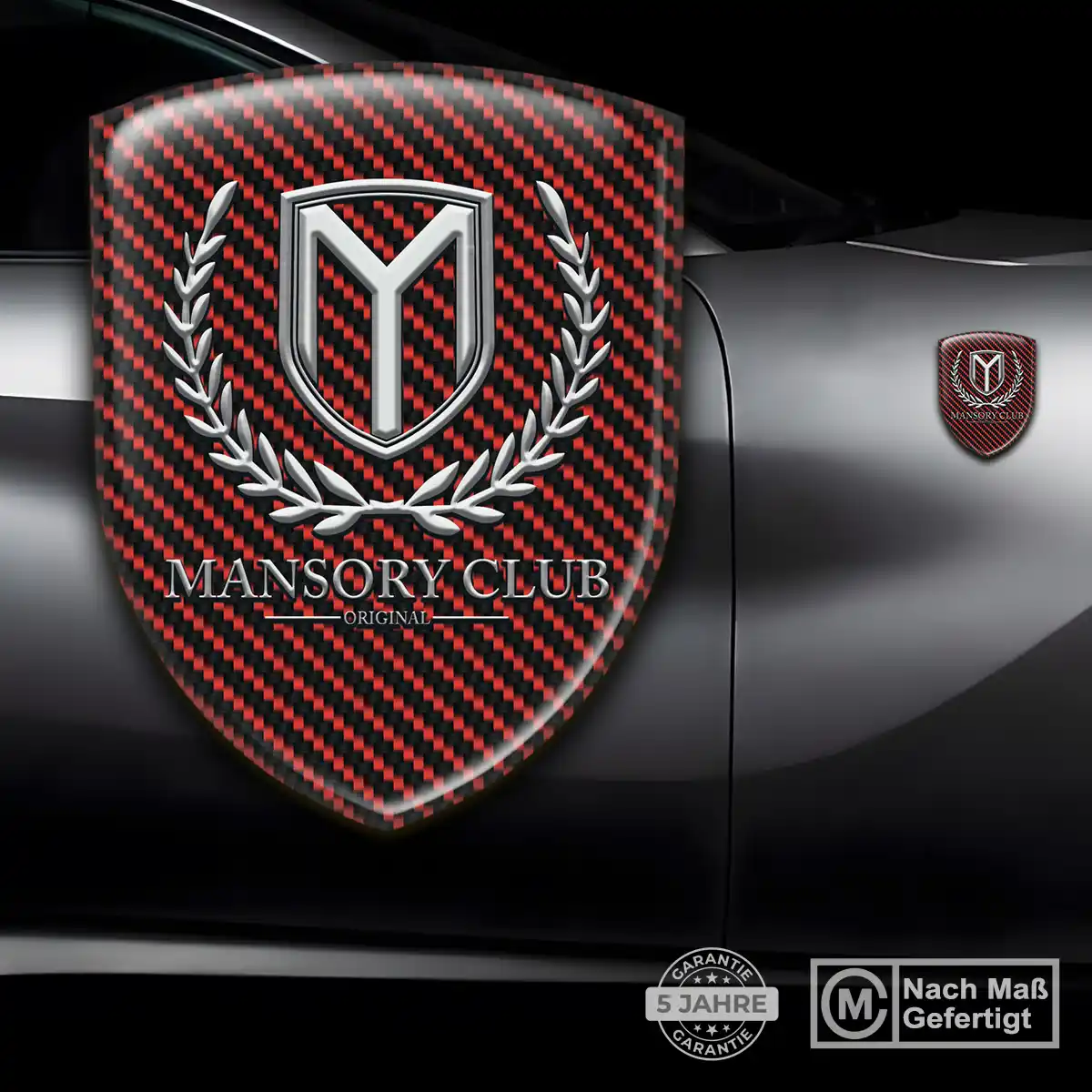 Mansory 3D Gel Aufkleber Wappen Premium-Edition