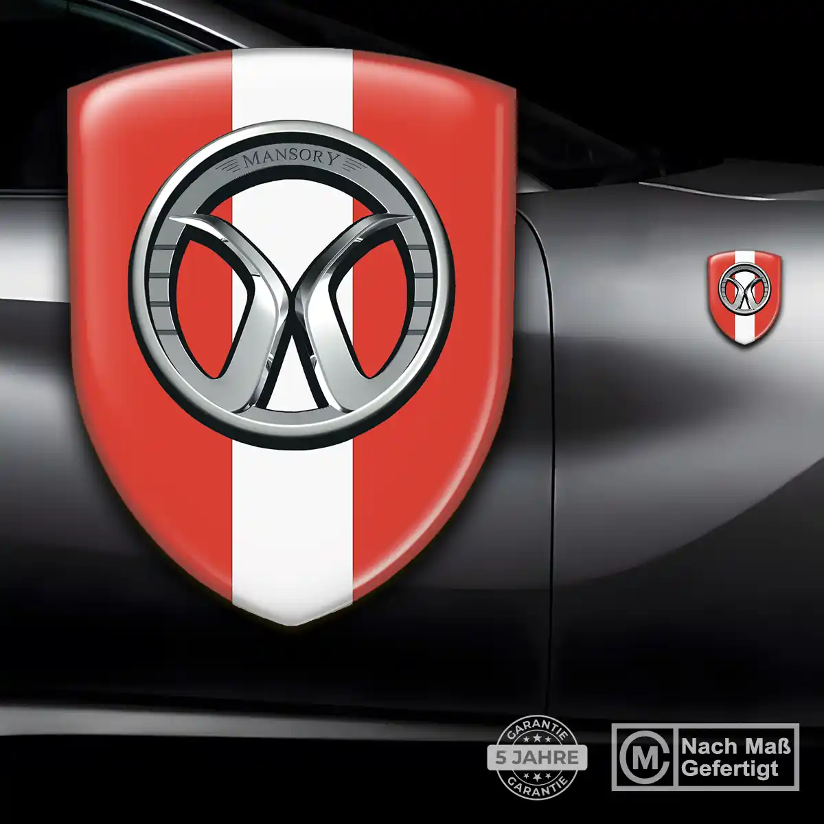 Mansory Aufkleber 3D Gel Emblem Auto Elegantes Design
