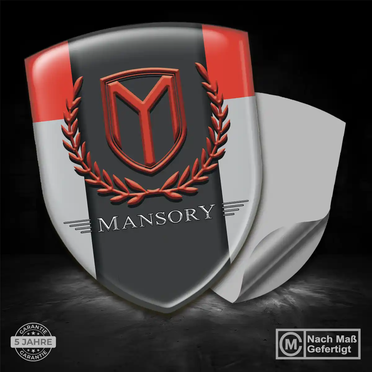Mansory Aufkleber 3D Gel Emblem Auto Stilvolles Design