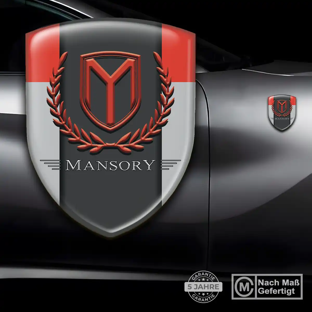 Mansory Aufkleber 3D Gel Emblem Auto Stilvolles Design