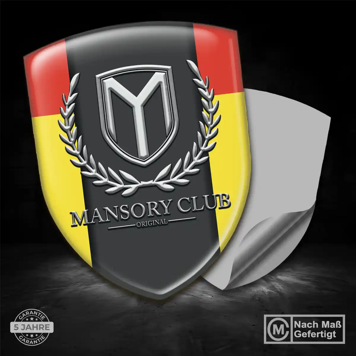 Mansory Aufkleber 3D Gel Emblem Edles Design