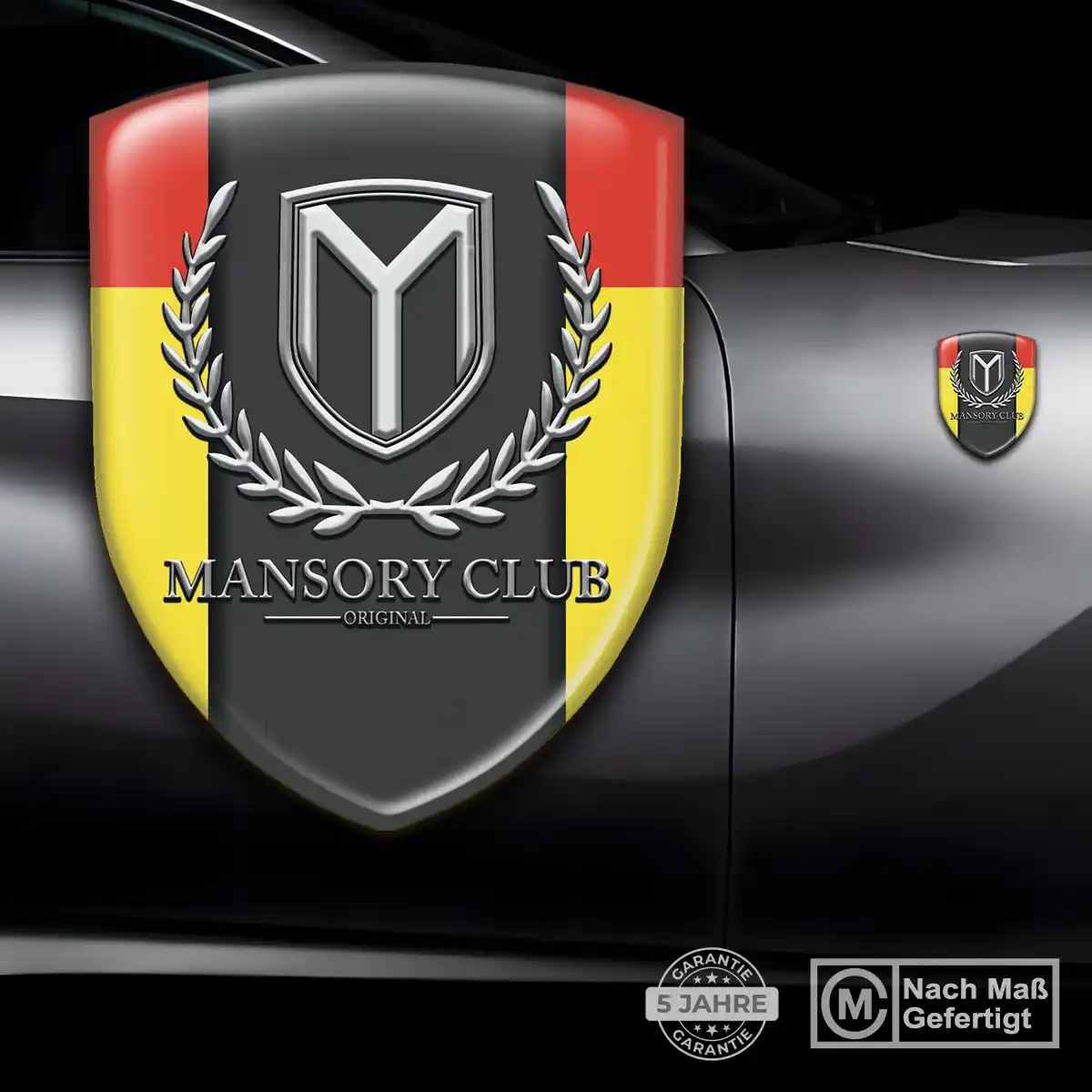 Mansory Aufkleber 3D Gel Emblem Edles Design