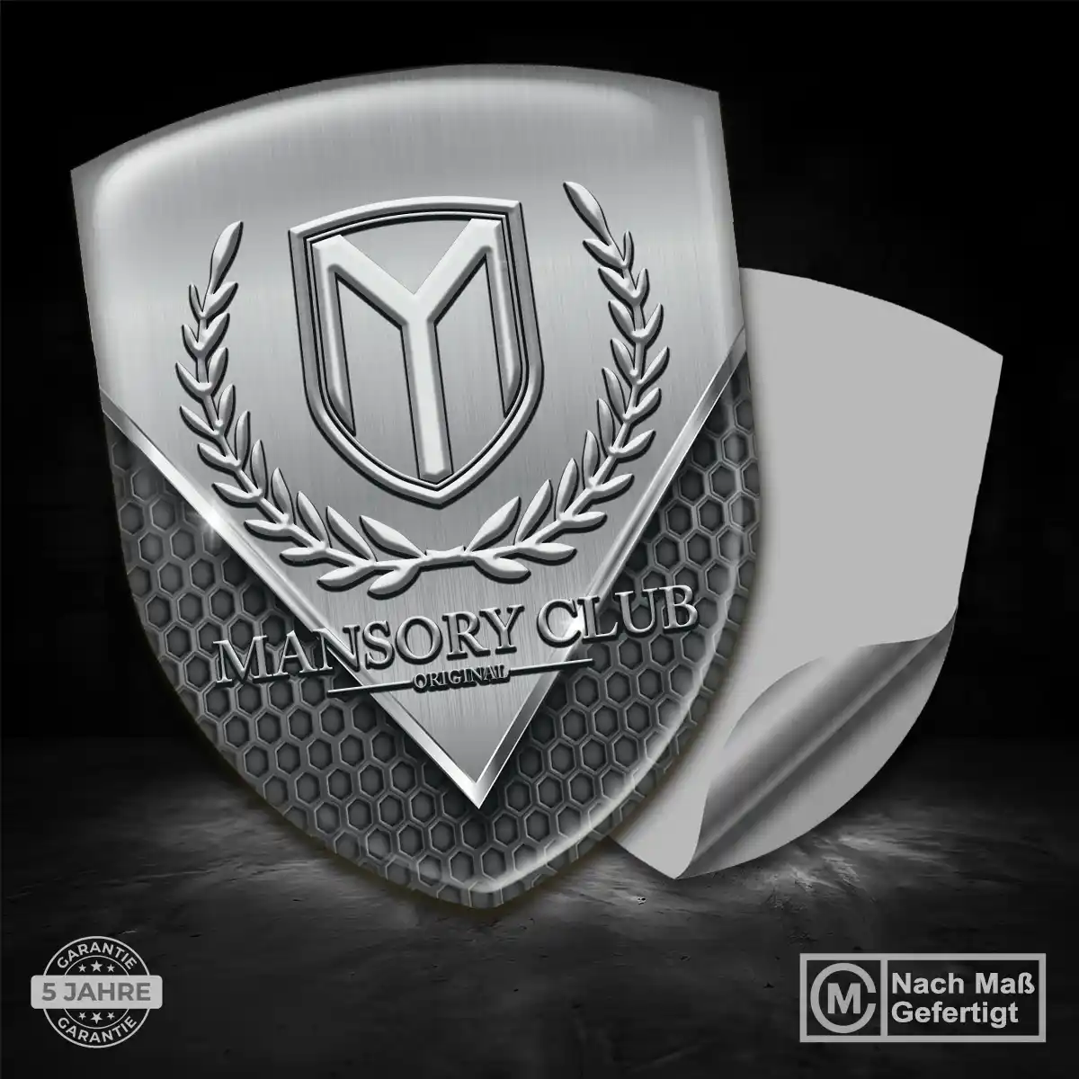 Mansory Aufkleber 3D Gel Emblem Elegantes Design