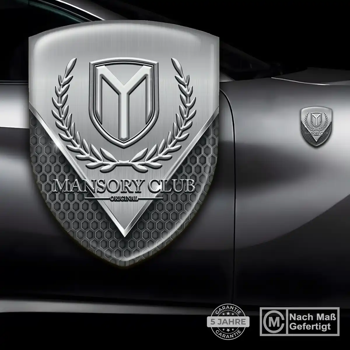 Mansory Aufkleber 3D Gel Emblem Elegantes Design