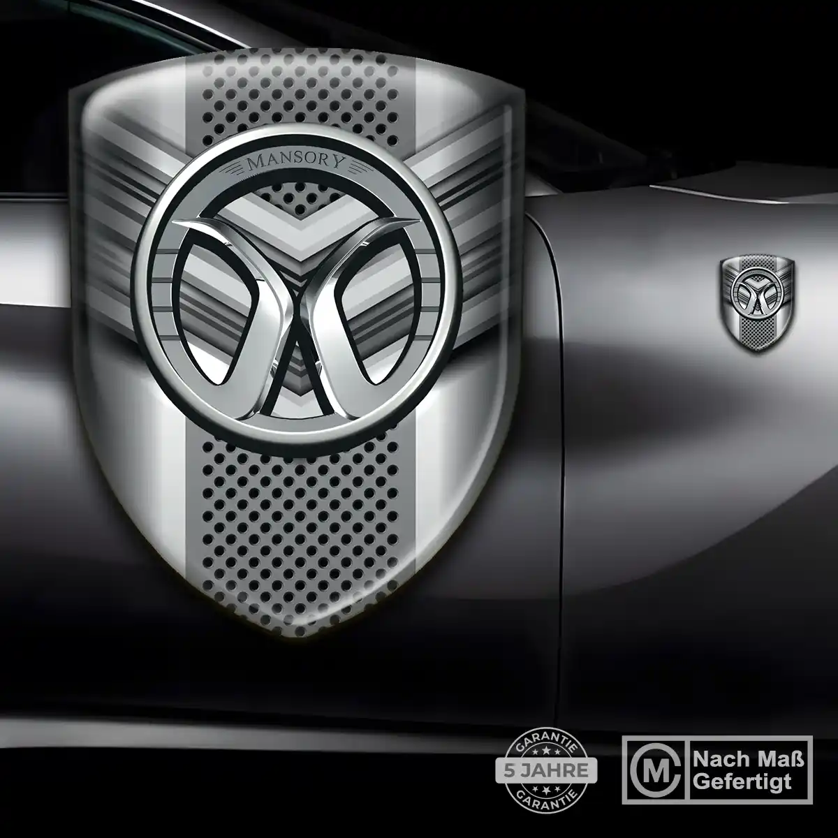 Mansory Aufkleber 3D Gel Emblem Hochwertiges Harz