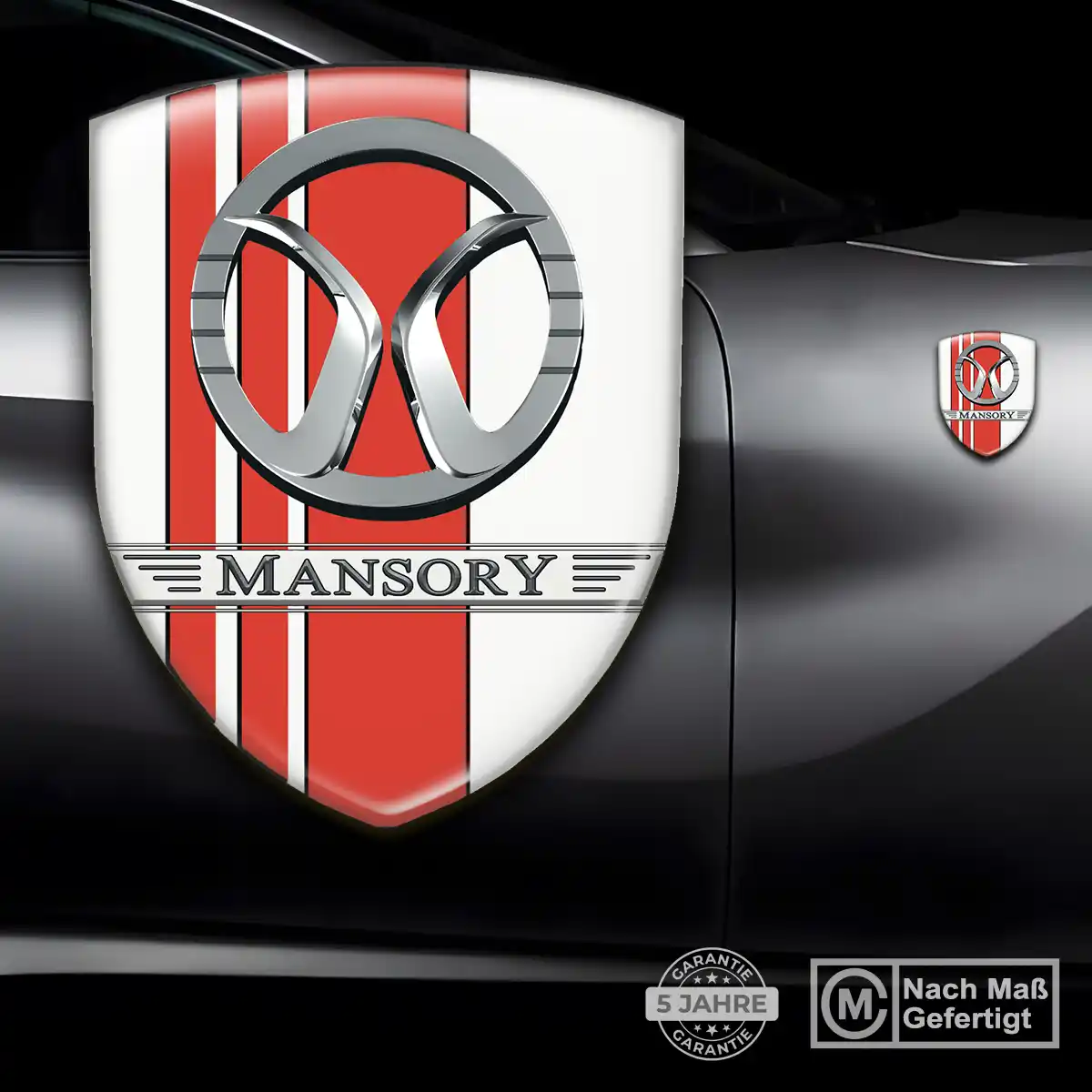 Mansory Aufkleber 3D Gel Emblem Limitierte Auflage
