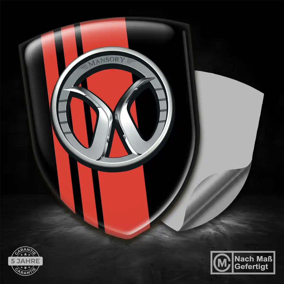 Mansory Aufkleber 3D Gel Emblem Premium-Edition